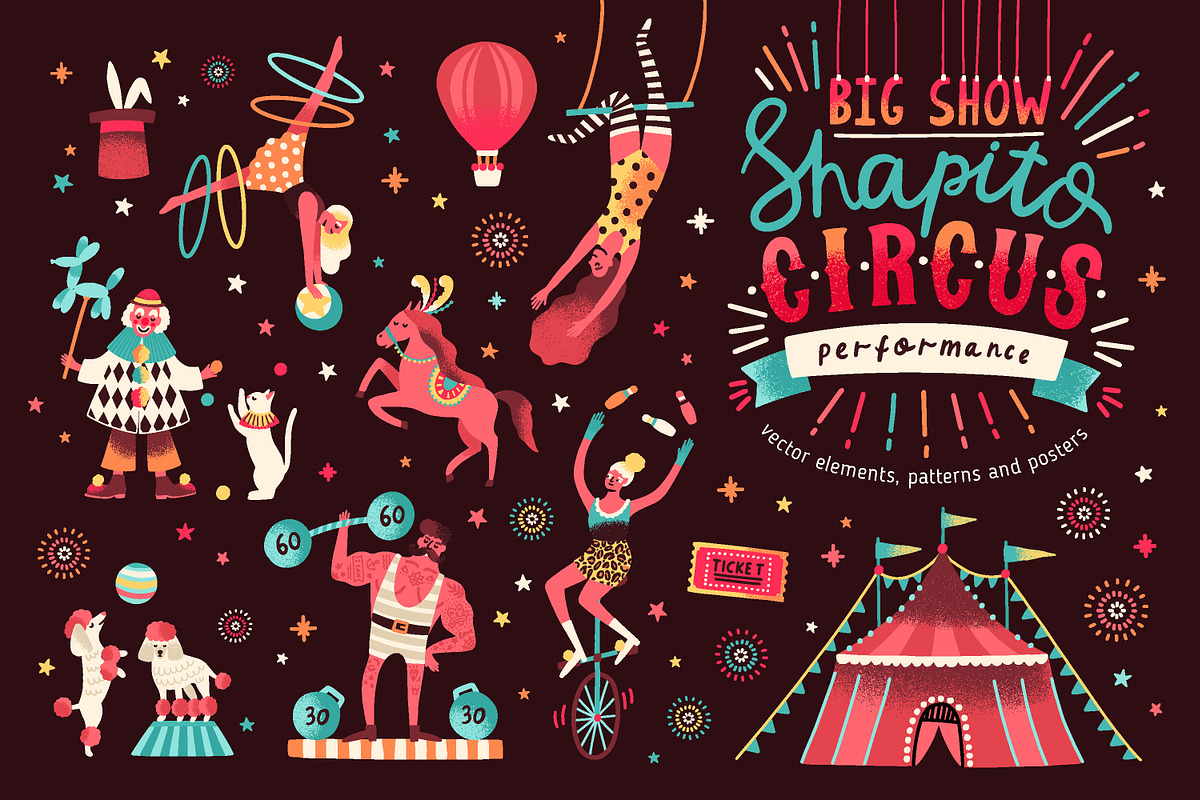 Circus bundle in Illustrations - product preview 8