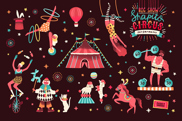 Circus bundle in Illustrations - product preview 1