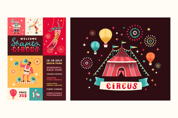 Circus bundle in Illustrations - product preview 6