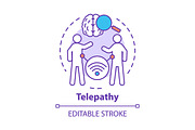 Telepathy concept icon