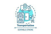 Transportation business concept icon