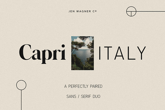 Capri Font Duo w/ 6 Free Logos in Sans-Serif Fonts - product preview 9