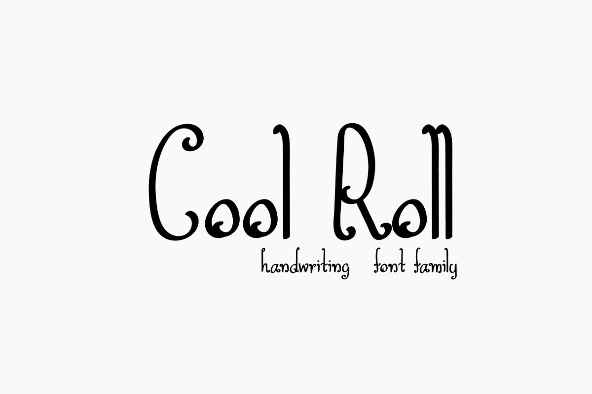 Cool Roll in Script Fonts - product preview 8