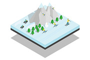 Mountain sport concept banner