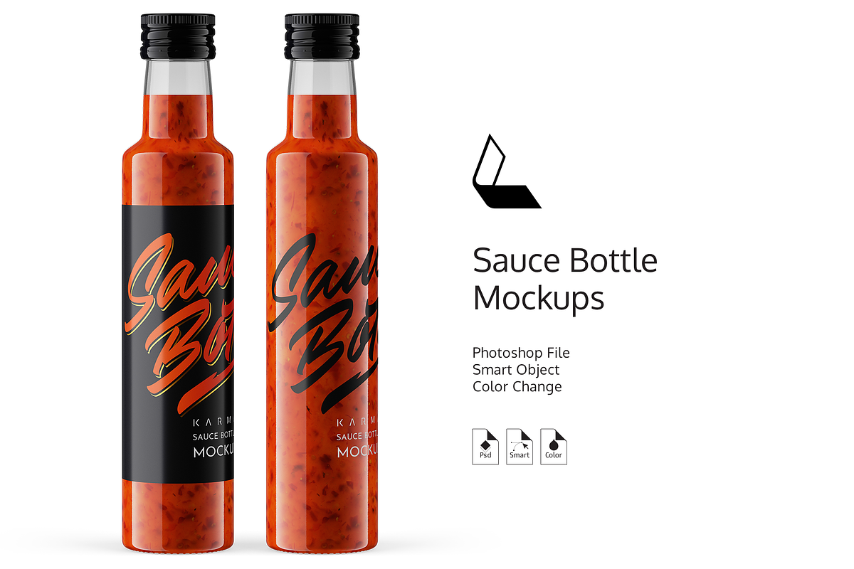 Red Sauce Bottle Mockup in Product Mockups - product preview 8