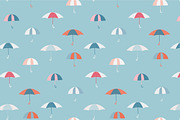 Umbrellas Seamless Pattern