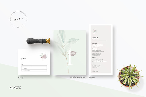 Modern Artistic Wedding Suite in Wedding Templates - product preview 2