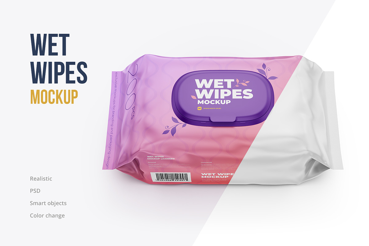 Wet Wipes Mockup, large in Product Mockups - product preview 8