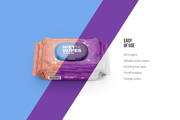 Wet Wipes Mockup, large in Product Mockups - product preview 2
