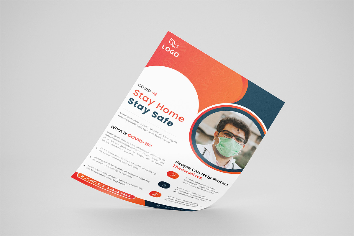 COVID-19 Flyer Template in Flyer Templates - product preview 8