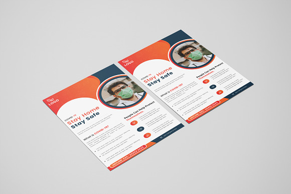 COVID-19 Flyer Template in Flyer Templates - product preview 2