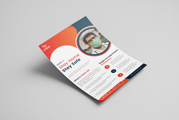 COVID-19 Flyer Template in Flyer Templates - product preview 3
