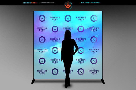 Abstract 8x8 Event Backdrop Template in Templates - product preview 4