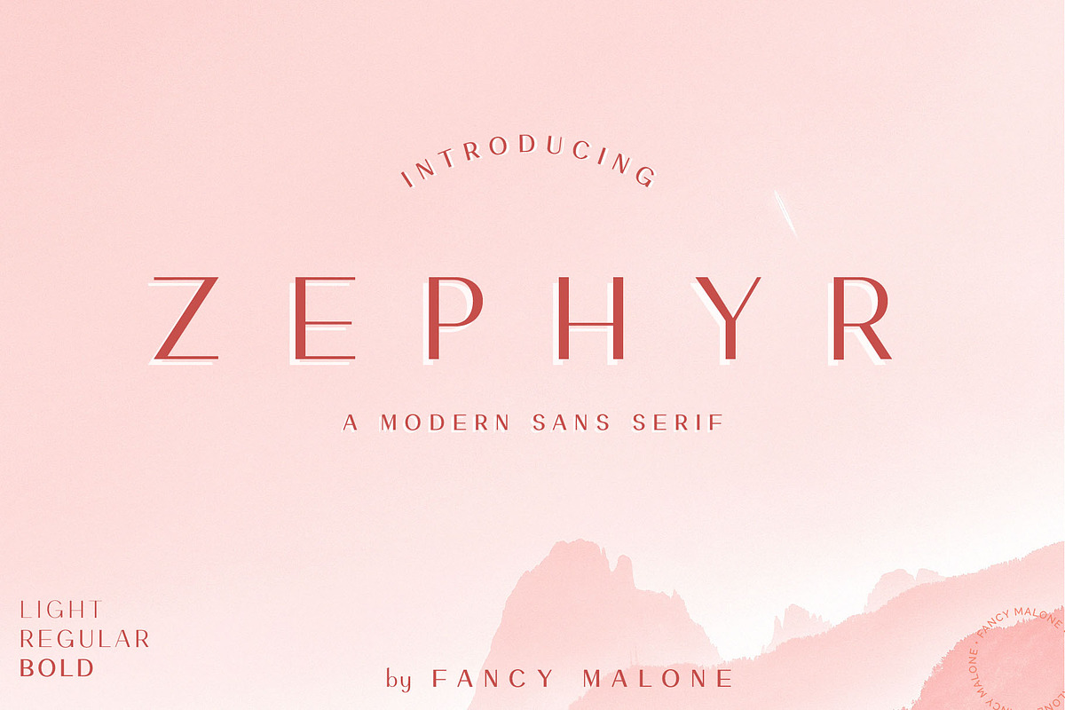 ZEPHYR Sans Serif Font in Sans-Serif Fonts - product preview 8