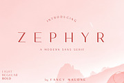 ZEPHYR Sans Serif Font