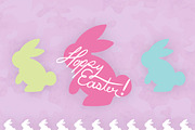 Hoppy Easter - Bunny & Writing