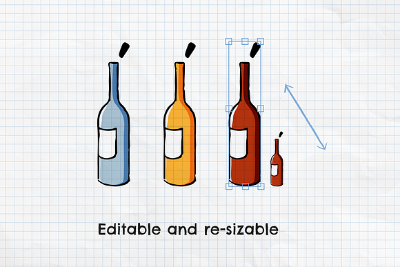 Kitchen Doodles - Illustration Set in Illustrations - product preview 1