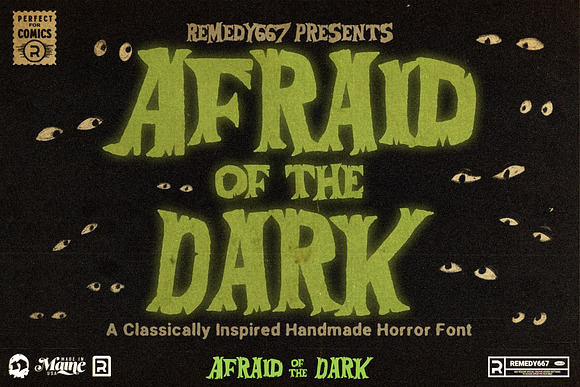 Afraid of the Dark in Display Fonts - product preview 3