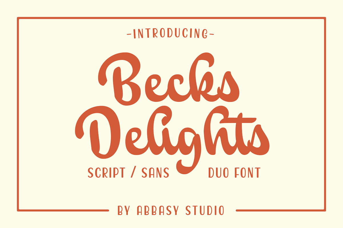 Becks Delights in Display Fonts - product preview 8