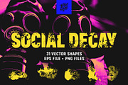 Social Decay - Vector Shape Pack