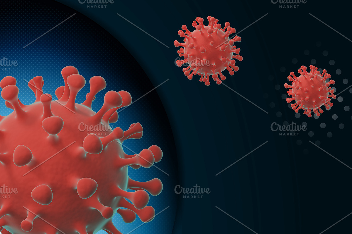 Coronavirus cells medical poster tem in Illustrations - product preview 8