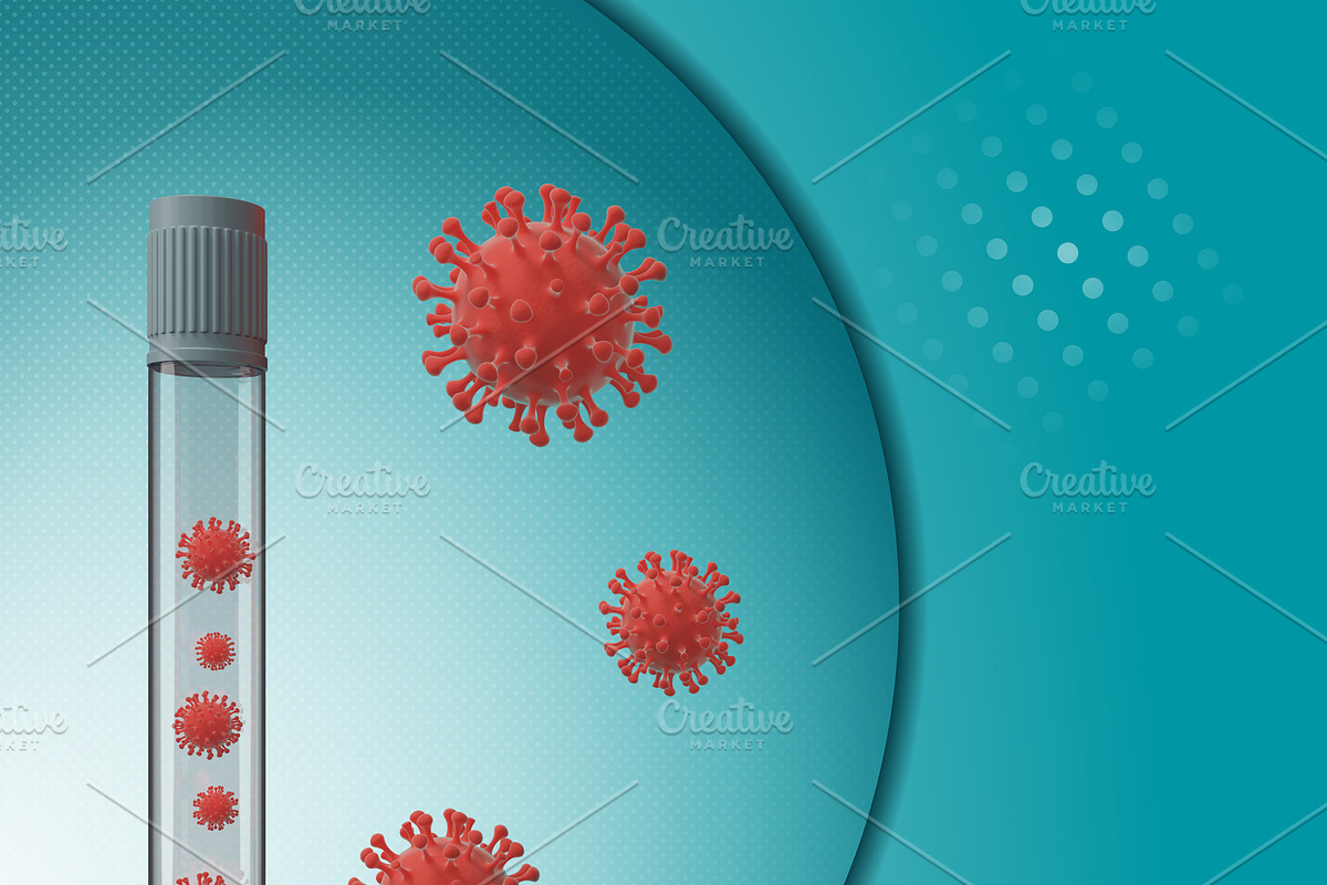 Coronavirus in glass vial in Textures - product preview 8
