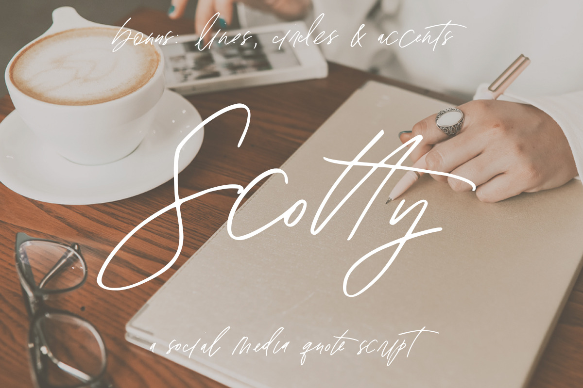 Scotty: a Social Media Quote Script in Script Fonts - product preview 8