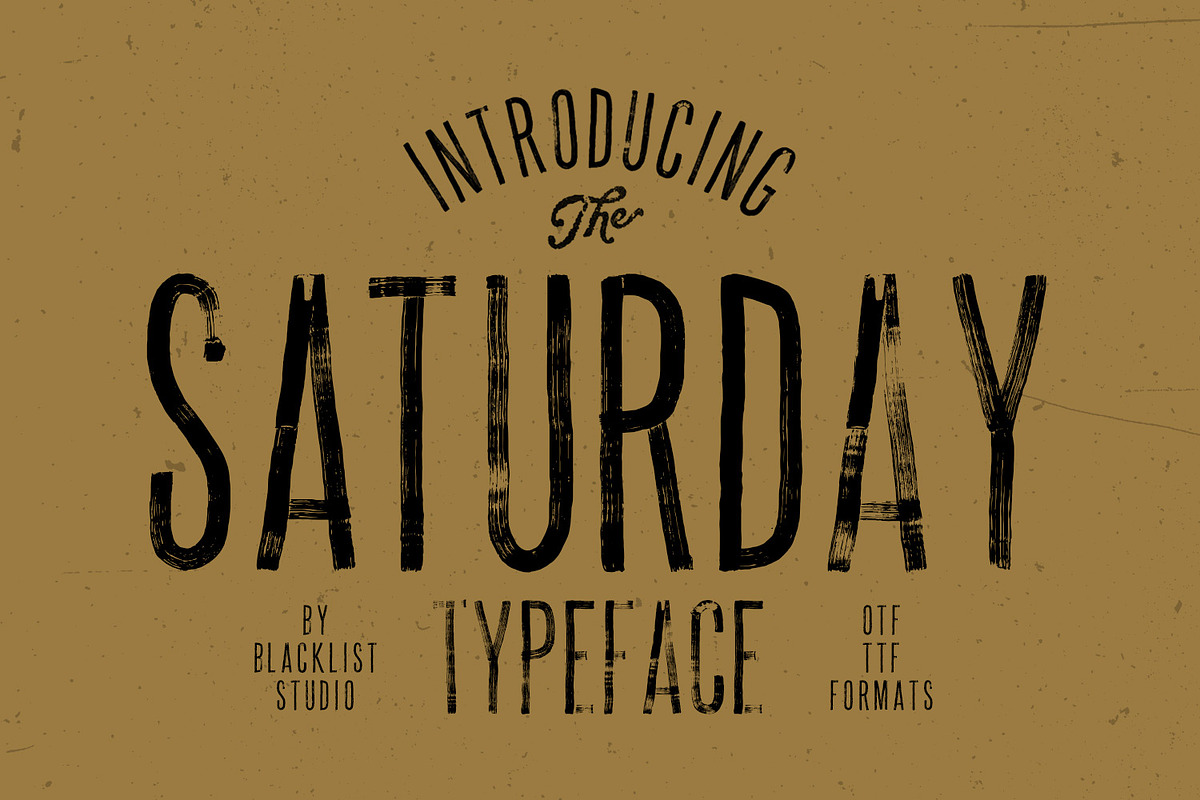 BLACKLIST SATURDAY in Display Fonts - product preview 8