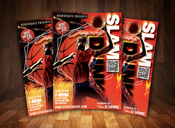 Slamdunk Championships Flyer in Flyer Templates - product preview 1