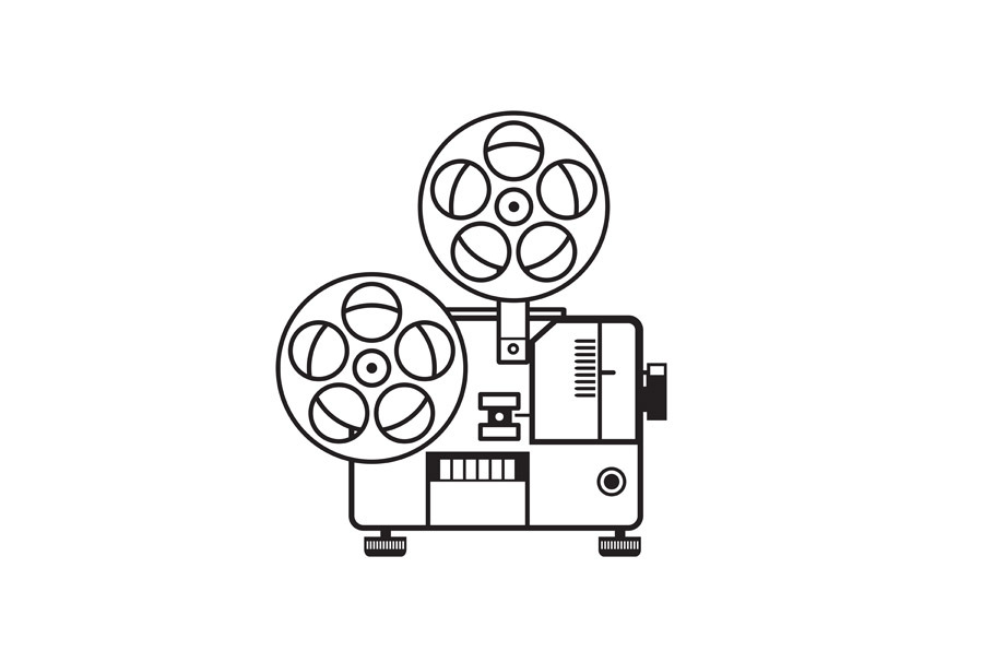Vintage Movie Film Projector Retro