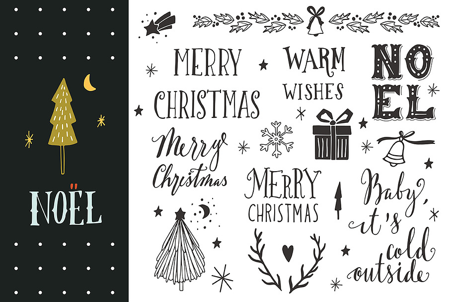 Noel | Christmas hand-lettering in Objects - product preview 8