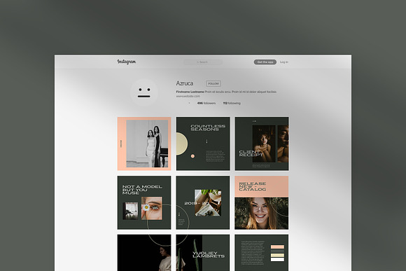 Agency Vania Puzzle Instagram Feed in Instagram Templates - product preview 3