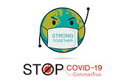 Stop COVID-19 coronavirus vector