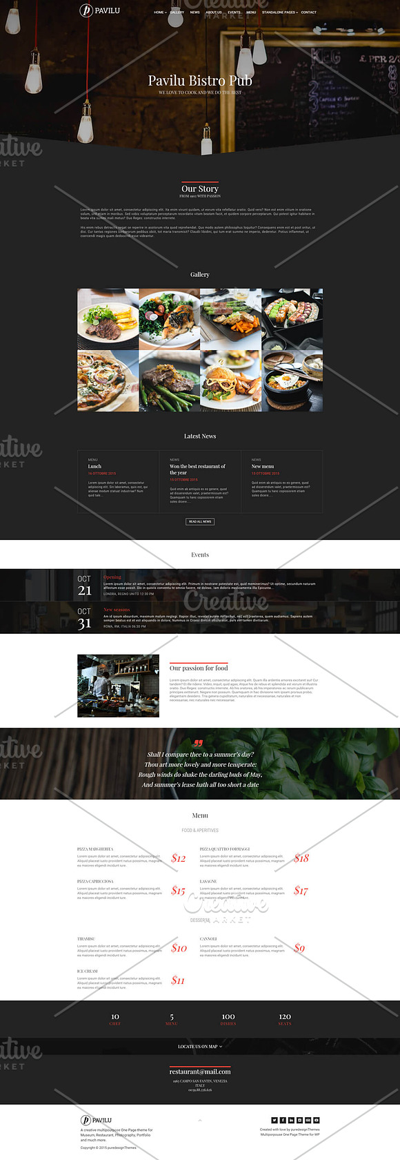 Pavilu - One Page MultiPurpose theme in WordPress Landing Page Themes - product preview 3