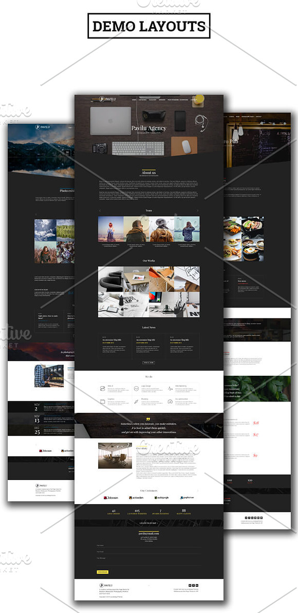 Pavilu - One Page MultiPurpose theme in WordPress Landing Page Themes - product preview 4