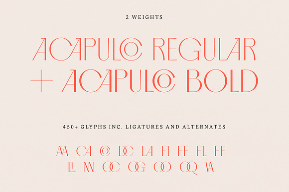 Acapulco Stylish Sophisticated Font in Sans-Serif Fonts - product preview 1
