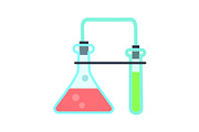 laboratory Glassware Illustration in