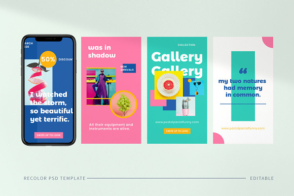 Recolor Instagram Post & Stories in Instagram Templates - product preview 1