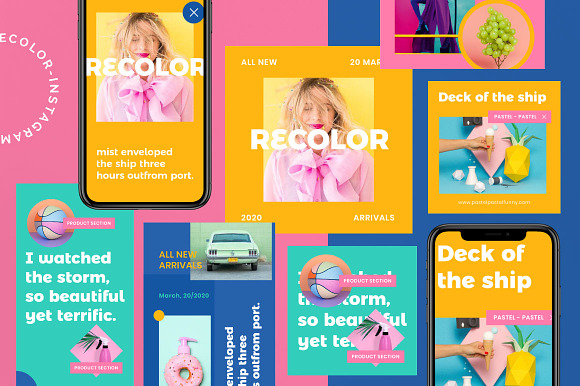 Recolor Instagram Post & Stories in Instagram Templates - product preview 5
