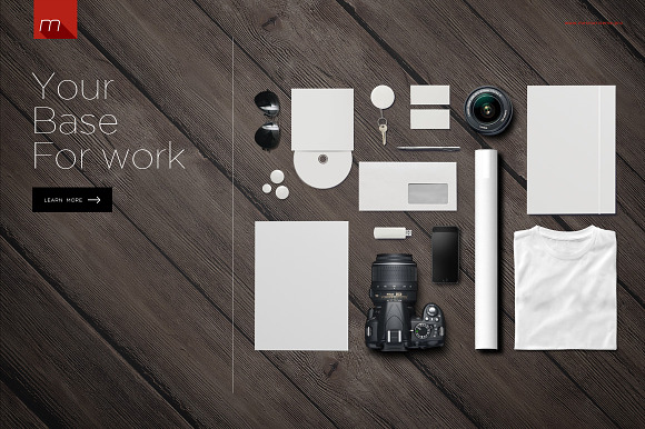 Photographer Identity Mock-up in Branding Mockups - product preview 3