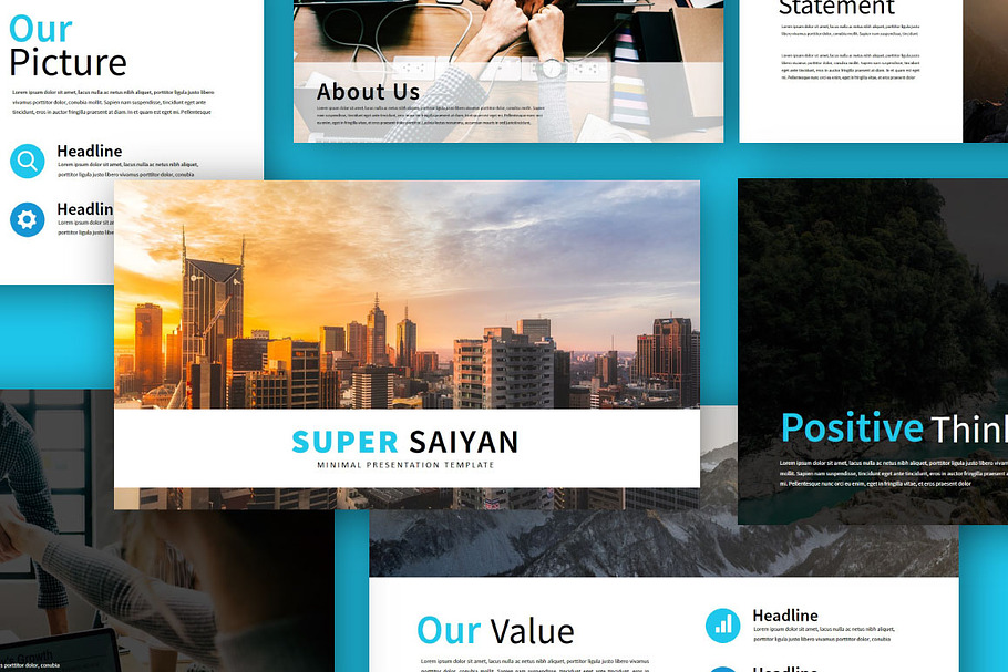 Super Saiyan Keynote in Keynote Templates - product preview 8