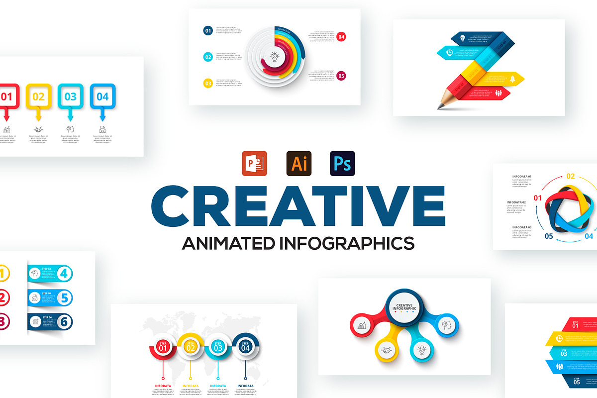 Creative infographic presentations in PowerPoint Templates - product preview 8