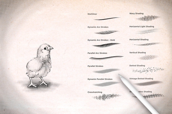 Procreate Vintage Shading Brushes in Add-Ons - product preview 4