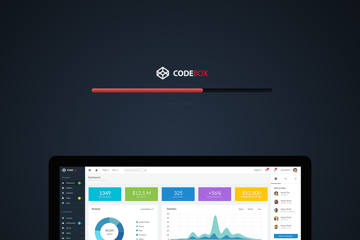 CodeBox – Admin Dashboard UI in UI Kits and Libraries - product preview 8