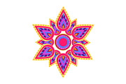Spiritual Symbol Mandala on Vector