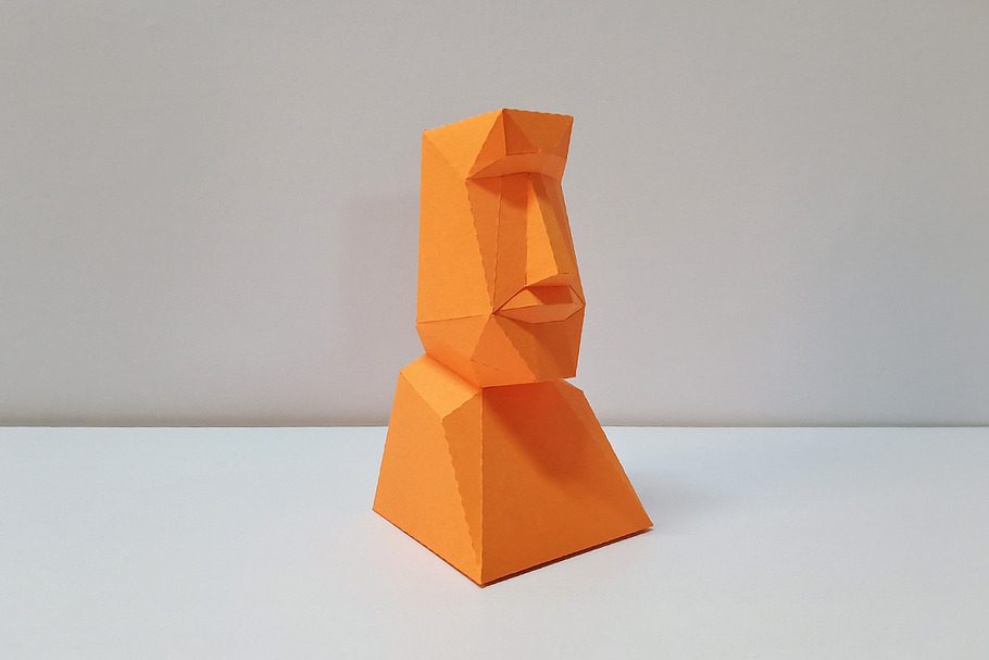 DIY Moai Statue - 3d papercraft