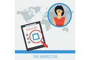 Concept work of tax inspector