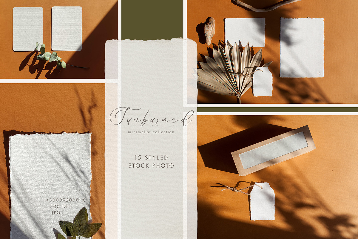 SUNBURNED Styled Stock Photos in Print Mockups - product preview 8