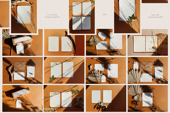 SUNBURNED Styled Stock Photos in Print Mockups - product preview 3