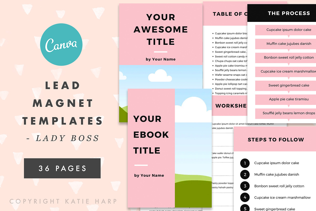 Lead Magnet Templates Lady Boss in Magazine Templates - product preview 8